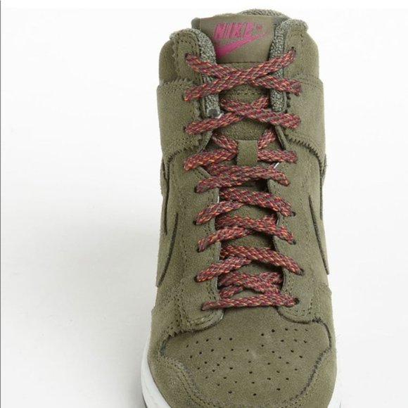 nike dunk sky hi wedge trainers